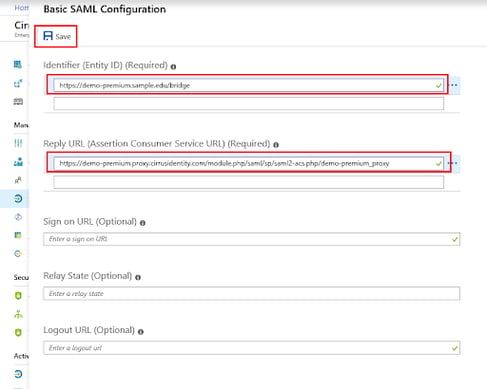 Basic SAML Configuration 1