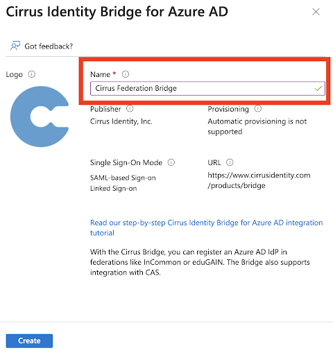 Cirrus Identity Bridge for Azure AD