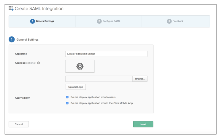 Create SAML Integration