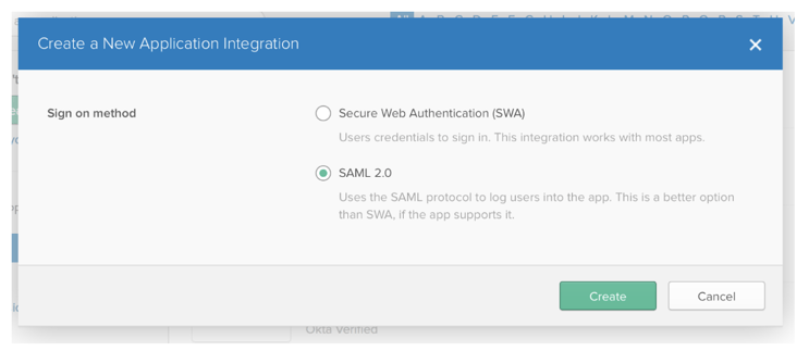Okta SAML 2.0